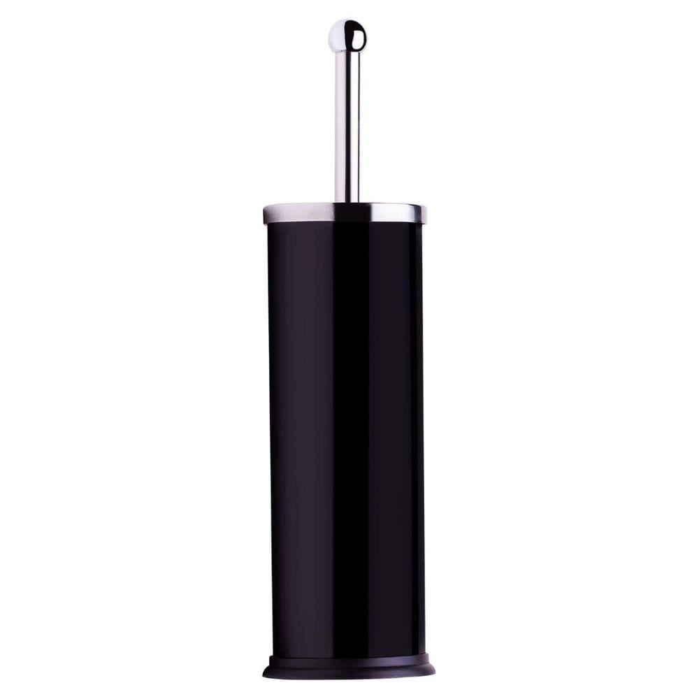 Escova Sanitária 39 cm em Aço Inox Preta com Suporte Hércules