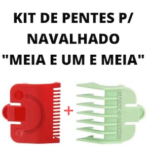 Kit Pentes De Disfarce De Meia, Para Máquina Kemei 0,5 E 1,5