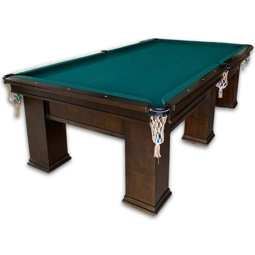 Jogo Mini Mesa de Bilhar Sinuca Compacta em Madeira Snooker com 2