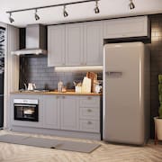 Cozinha Compacta Com Balcão Forno De Embutir Amy Casa 812