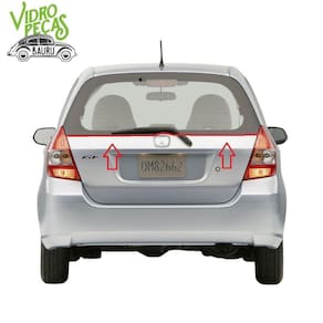 Borracha Vidro Traseiro Vigia Honda Fit Ate 2009