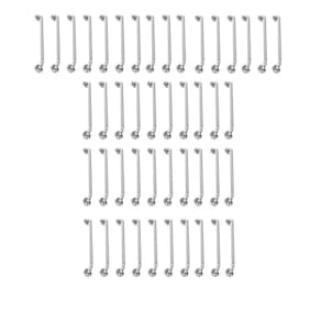 Alça de Apoio 80cm Barra Inox Kit 46 Unidades Segurança Idoso Deficiente Cadeirante Deficiente Idoso Apoio Acessibilidade Quarto Banheiro Corredor