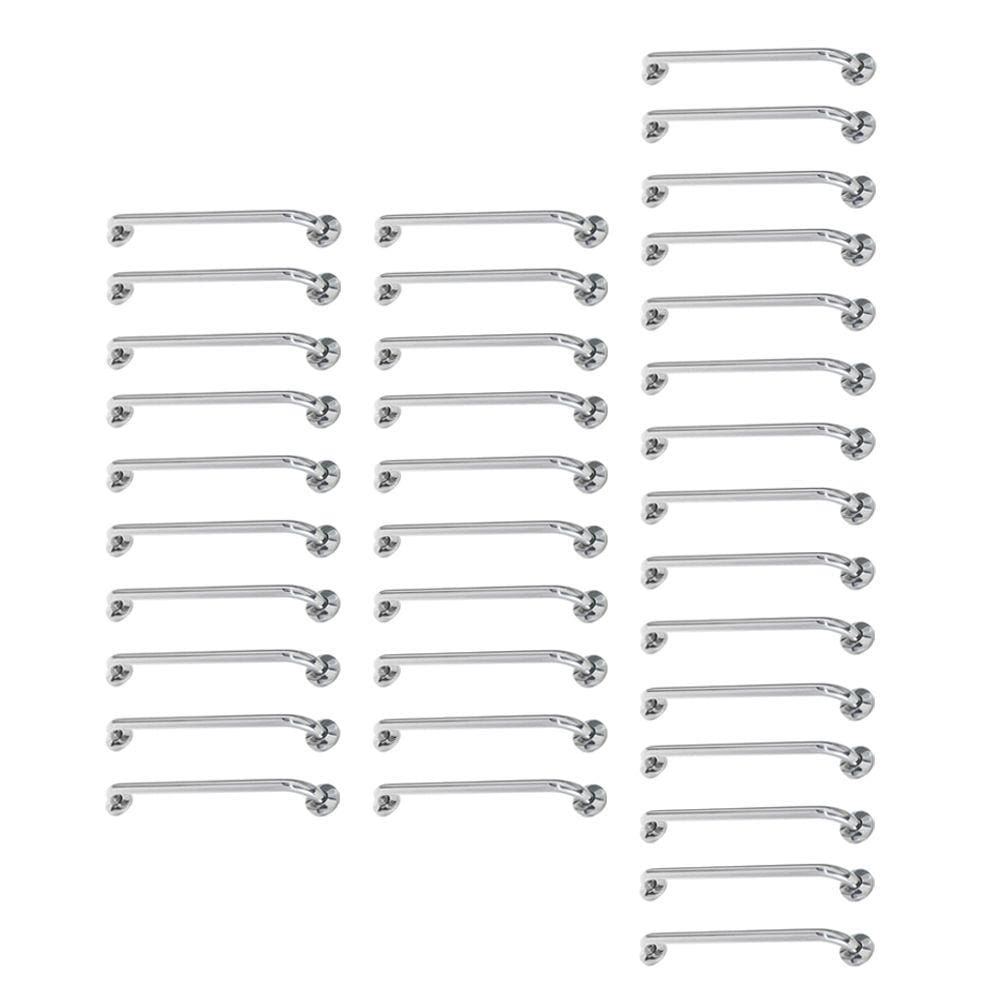 Alça Barra de Apoio Inox 80cm Kit 34 Unidades Idoso Gestante Cadeirante Deficiente Acessibilidade Banheiro Box Quarto Corredor Segurança Resistente
