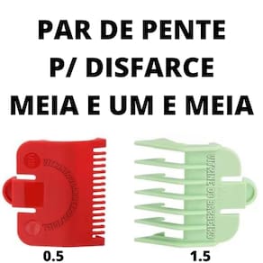 2 Pentes Kit Disfarce Meia E Um E Meia Para Máquinas Kemei!!