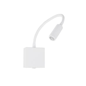Kit 5 Arandela Leitura Cabeceira Led Foco Movel Branca Ace14