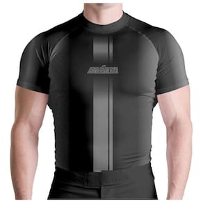 Rash Guard Listrada Black MC Atlética Esportes