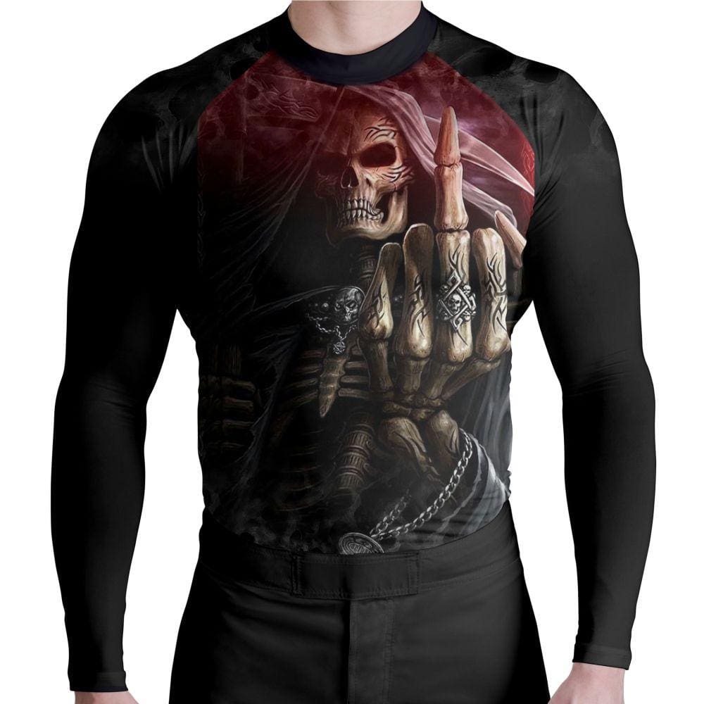 Rash Guard Skull Ceifador Middle Finger