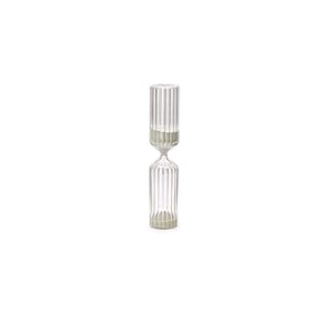 Ampulheta Decorativa Vidro Areia Verde 30 Minutos 22cm 14758 Mart