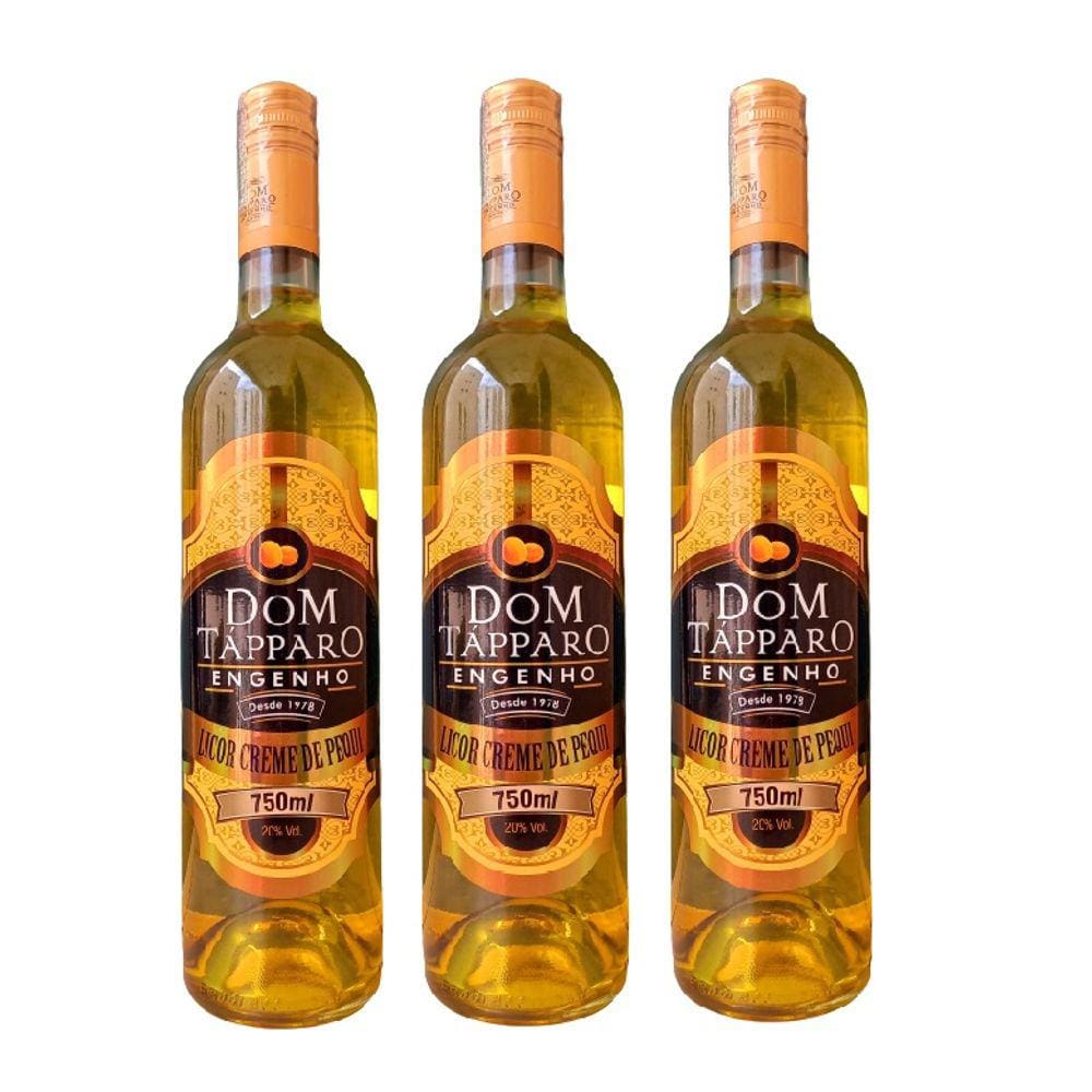 Kit Licor Creme De Pequi Dom Tápparo 750ml 3 unidades