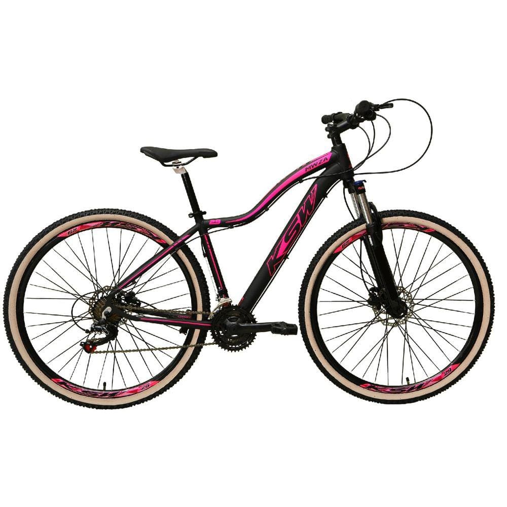Bicicleta Ksw Xlt Disc H Aro 29 Susp. Dianteira 24 Marchas - Preto/rosa