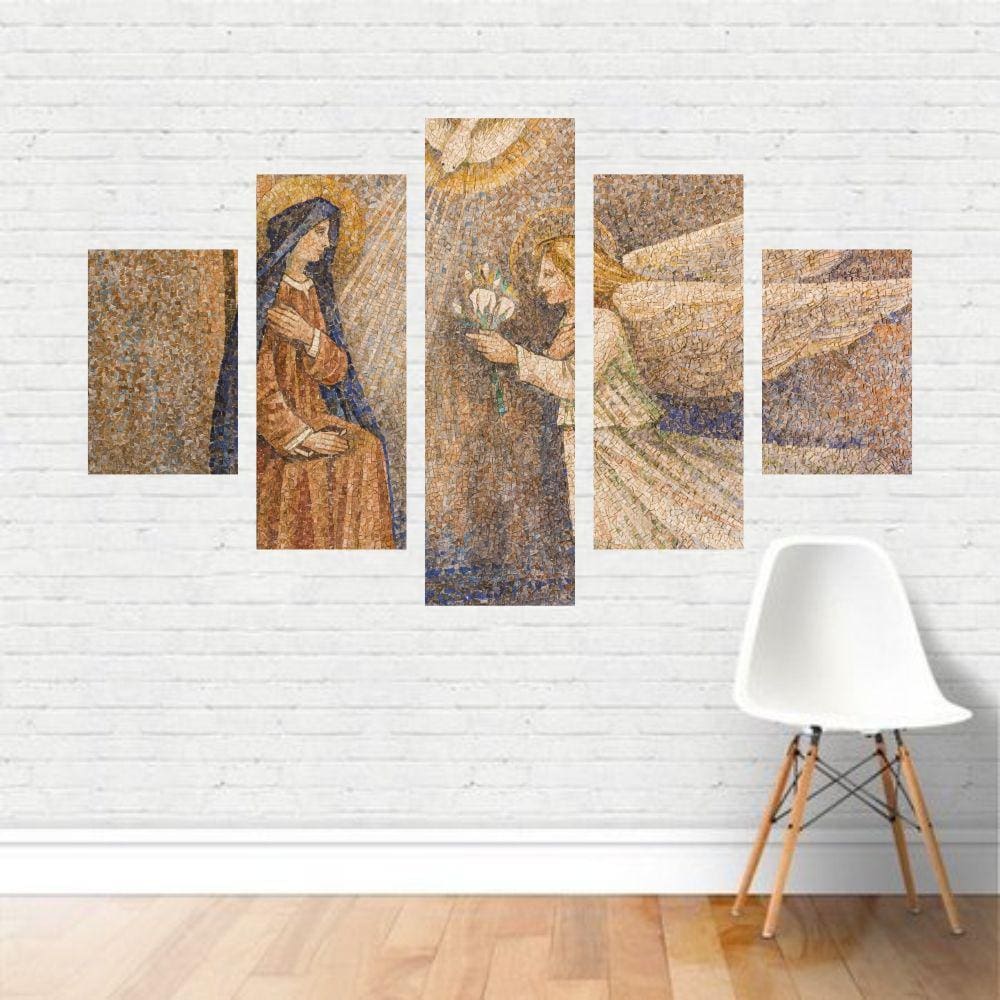 Quadro Anunciação Virgem Maria Arcanjo Gabriel Canvas