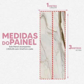 Papel De Parede Painel 3D Mármore Calacata Polido Viníl 1M