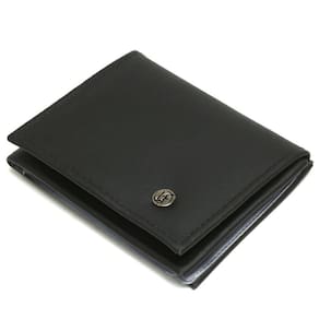 Carteira Masculina L Em Couro Com Porta Moedas Cnh Cedulas Preta
