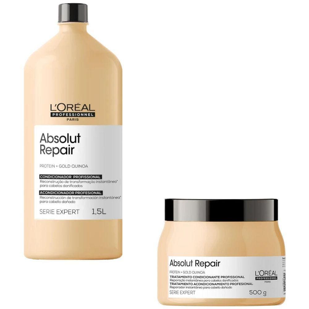 Condicionador 1500Ml E Máscara 500Ml Loreal Absolut Repair