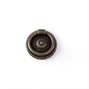 Kit 12 Puxadores Colonial Argola Ouro Velho Pz 50