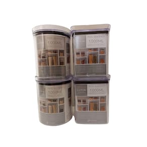 Pote Hermetico Lumini 4 Peças - 1.000Ml