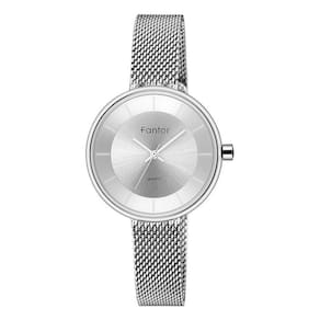 Relógio Feminino Fantor Wf1014l à Prova D`água Prata