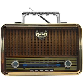 Caixa De Som Bluetooth Usb Sd Rádio Fm Vintage El1909bt