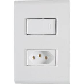 Kit 20 Conjunto Interruptor Simples + Tomada 20A Tramontina