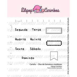 Cartela de Carimbos Dias da Semana e Molduras - LIlipop
