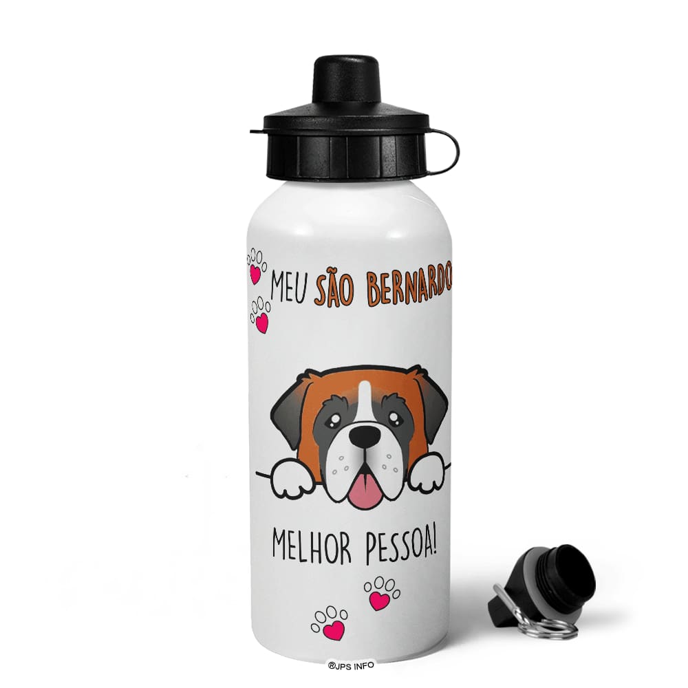 Garrafa Squeeze MQ - Meu São Bernardo, melhor pessoa!