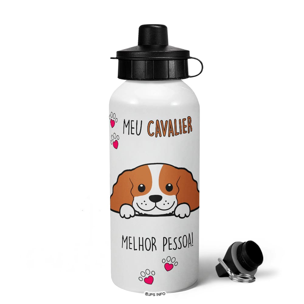 Garrafa Squeeze MQ - Meu Cavalier, melhor pessoa!