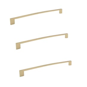 Kit 3 Puxador Dourado Fosco Il 950 Italy Line Metal 224Mm