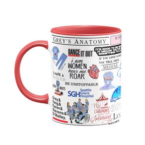 Caneca Icons Moments - Greys Anatomy - B-red