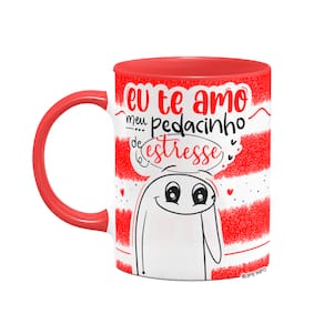 Caneca Flork Namorados - Meu pedacinho de estresse - B-red