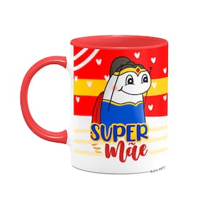 Caneca Flork Mães - Super Mãe maravilha - B-red