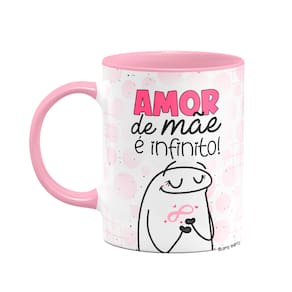 Caneca Flork Mães - Amor e paciência - B-pink