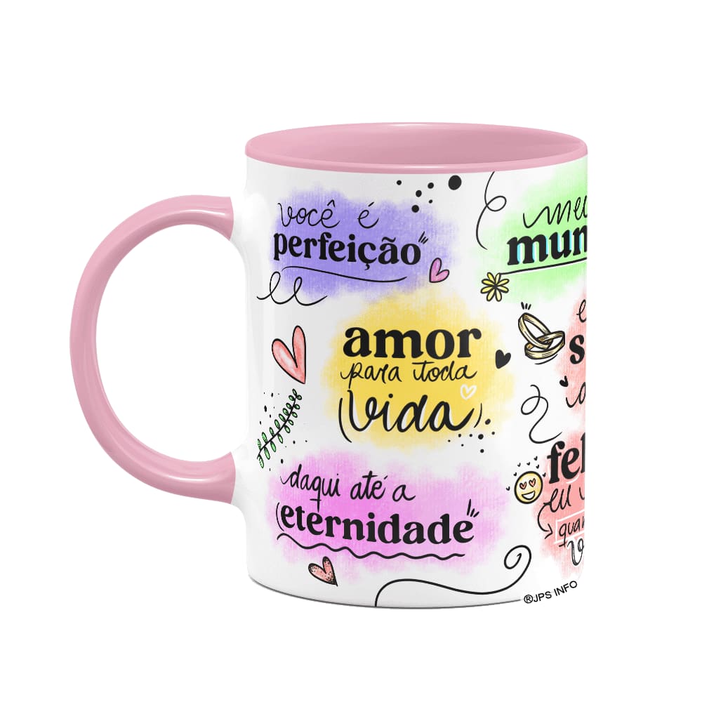 Caneca Namorados - Declarações - B-pink