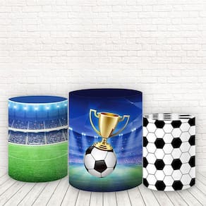 Trio De Capas Cilindros 3D Sublimado Futebol Fcc-111