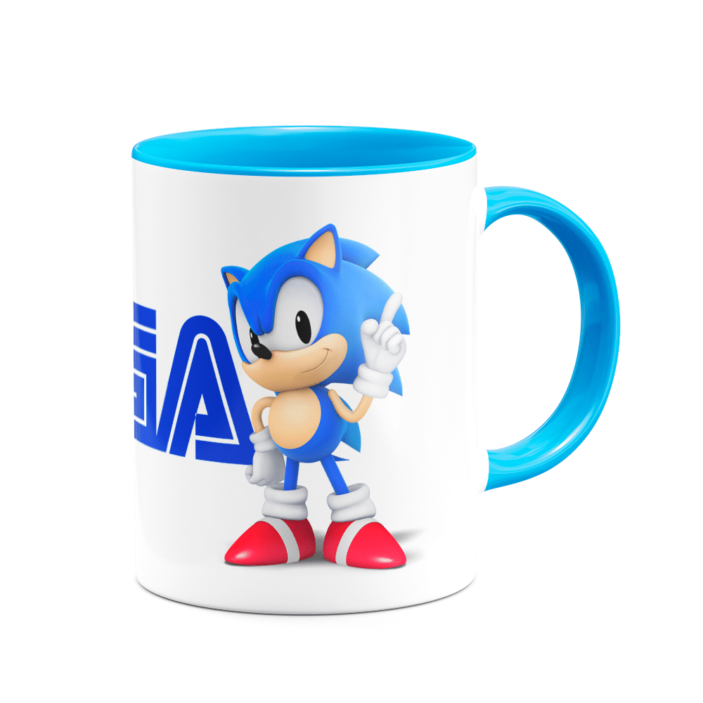 Caneca Gamer B-blue - Sonic and Tails