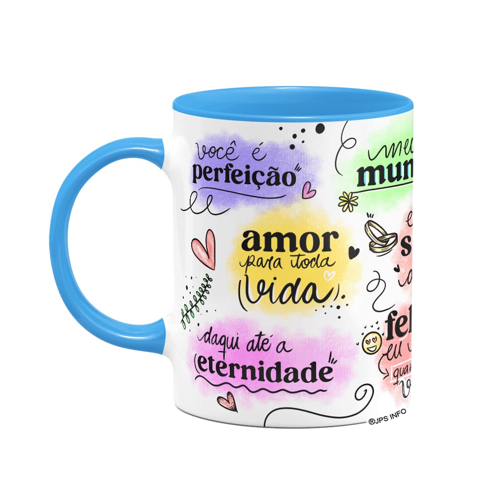 Caneca Namorados - Declarações - B-blue