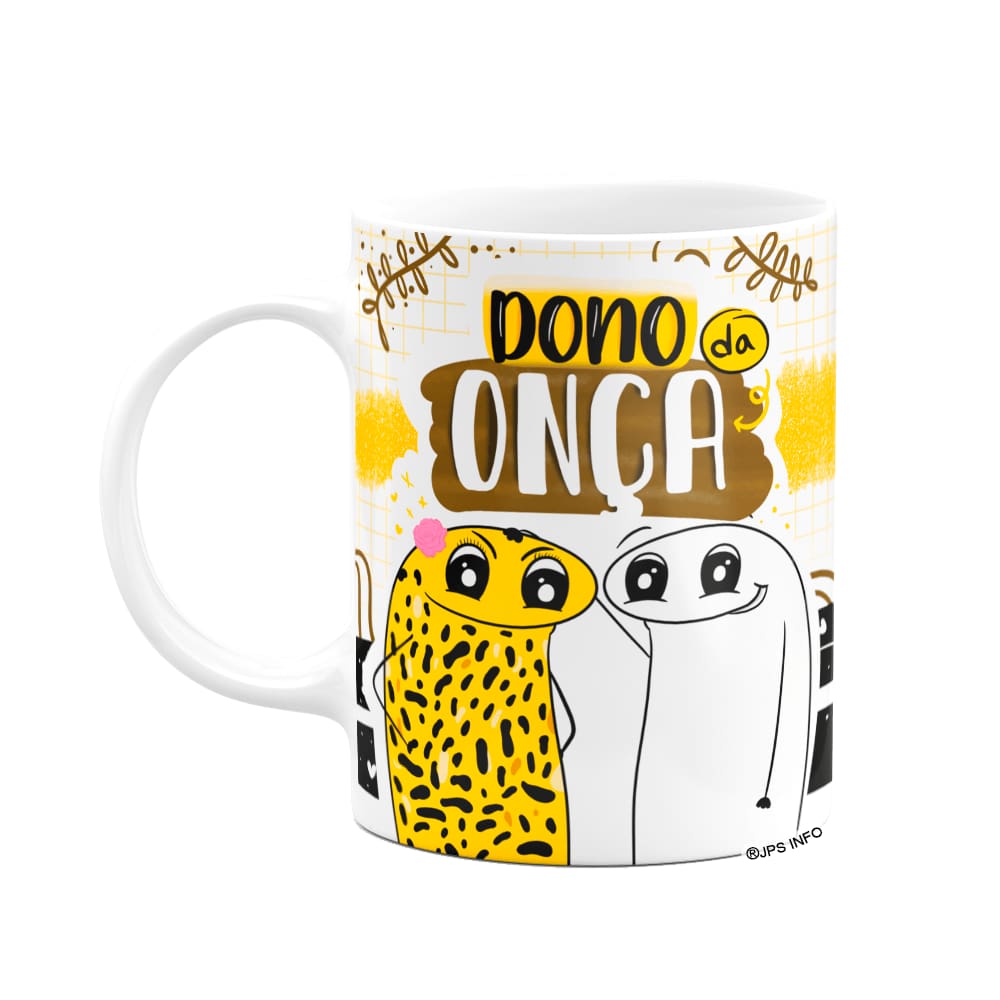 Caneca Flork Namorados - Dono da onça
