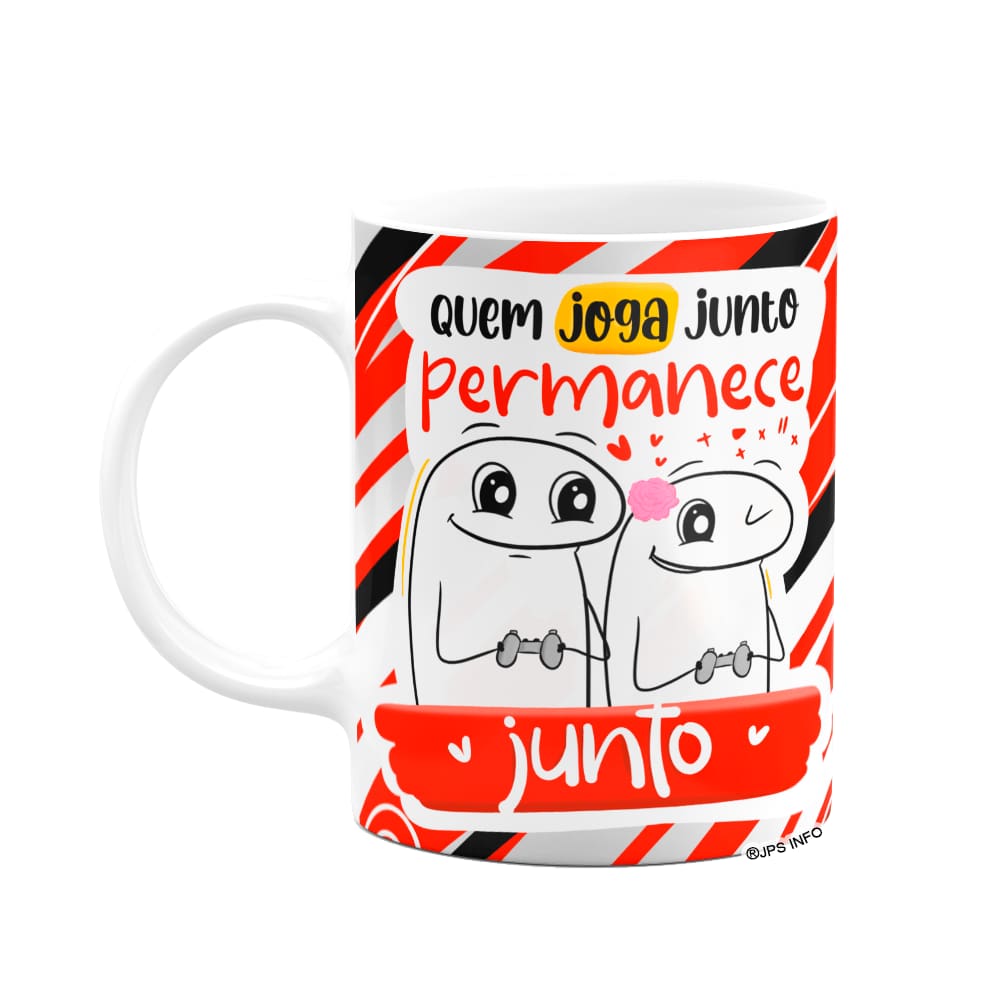 Caneca Flork Namorados - Quem joga junto, permanece junto!