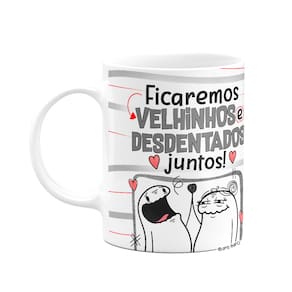 Caneca Flork Namorados - Velhinhos e desdentados juntos!