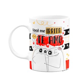 Caneca Flork Namorados - Você me irrita, mas te amo
