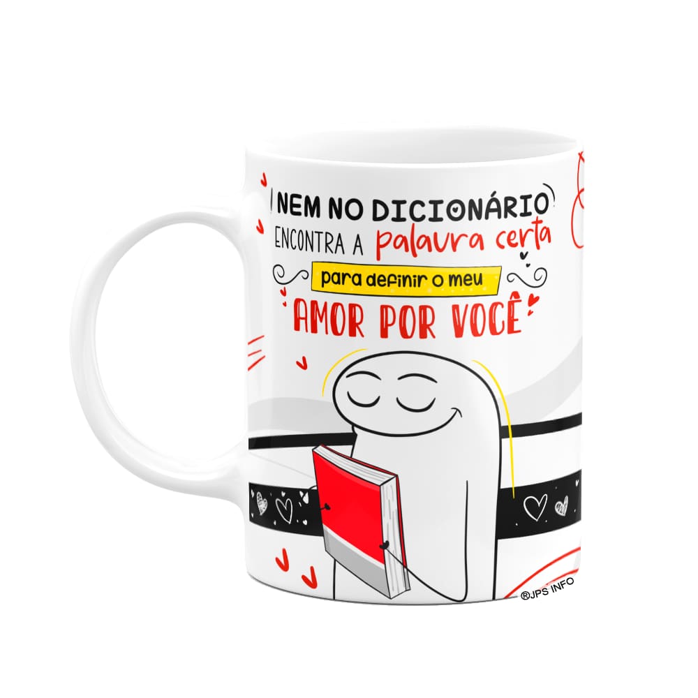 Caneca Flork Namorados - Nem no dicionário encontrei