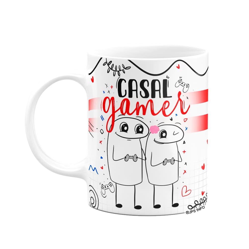 Caneca Flork Namorados - Casal gamer