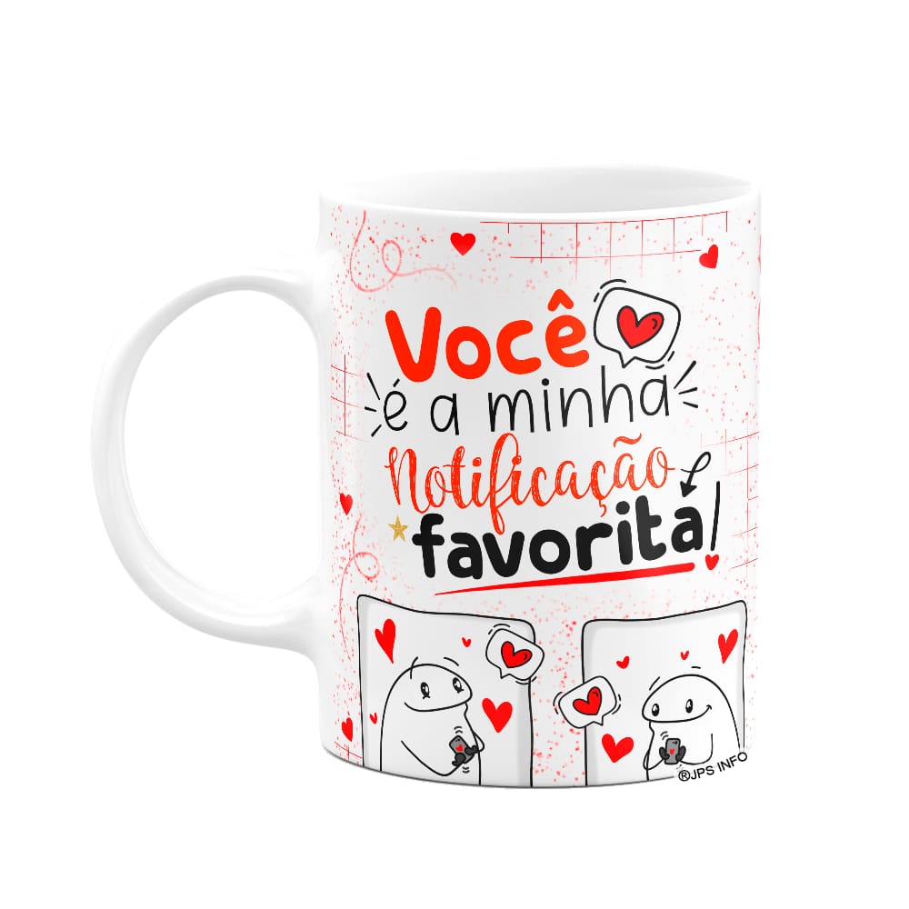 Caneca Flork Namorados - Minha notificação favorita!