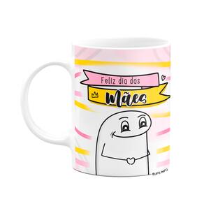 Caneca Flork Mães - Feliz dia das mães - Branca