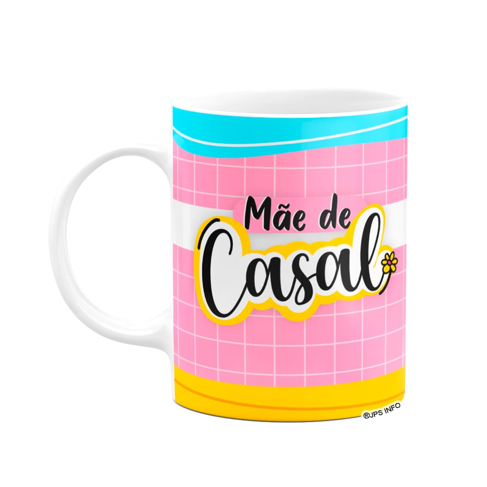 Caneca Mães - Mãe de casal - Branca