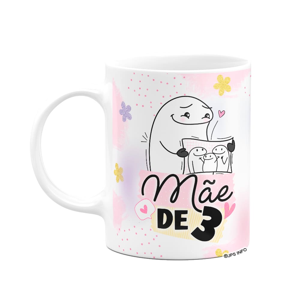 Caneca Flork Mães - Mãe de 3