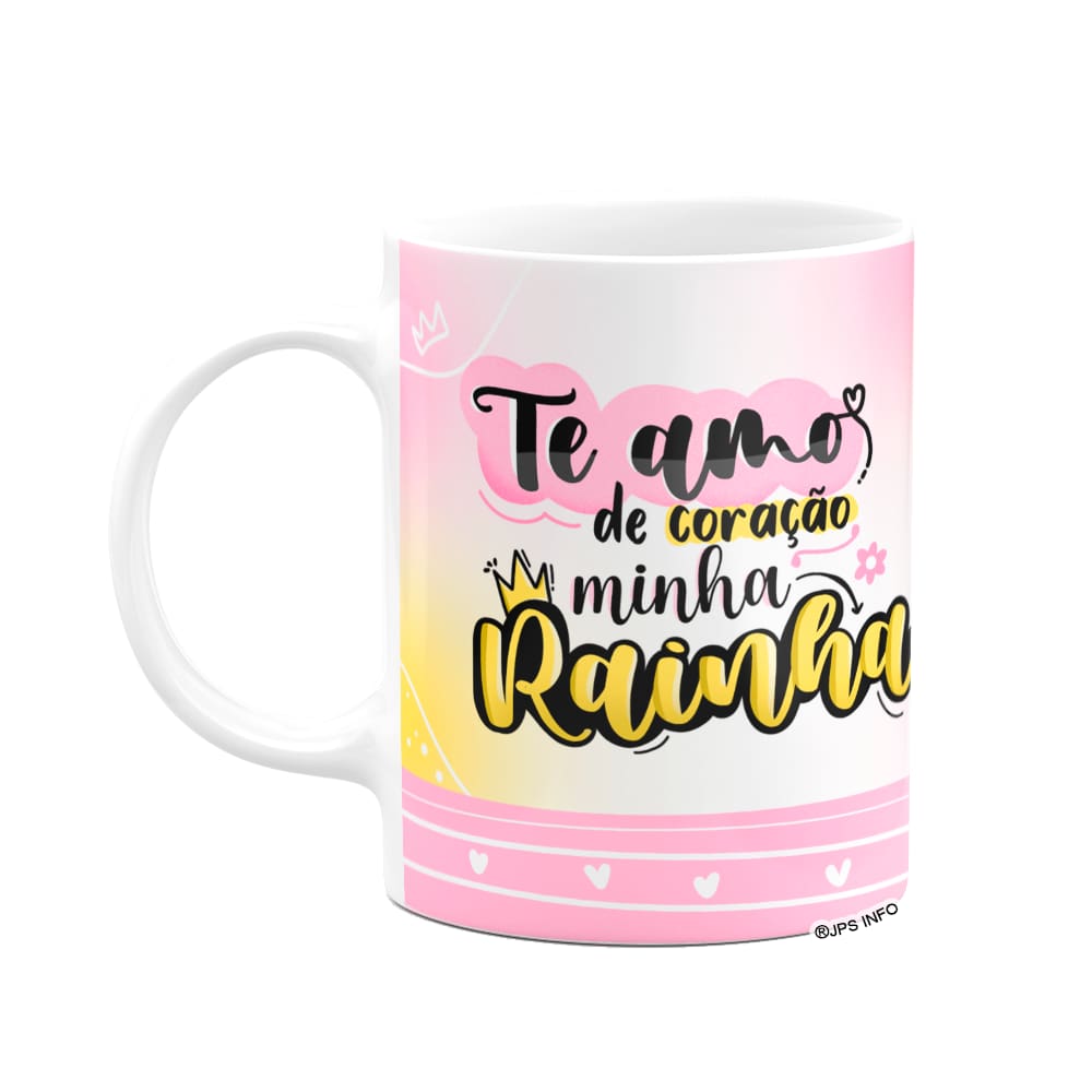 Caneca Mães - Minha rainha - Branca