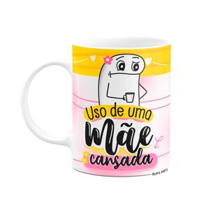 Caneca Flork Mães - Uso de uma mãe cansada - Branca