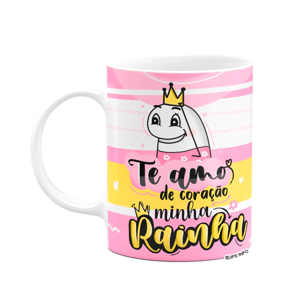 Caneca Flork Mães - Minha rainha - Branca