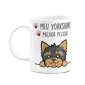 Caneca Branca - Meu Yorkshire melhor pessoa - M2 Branca