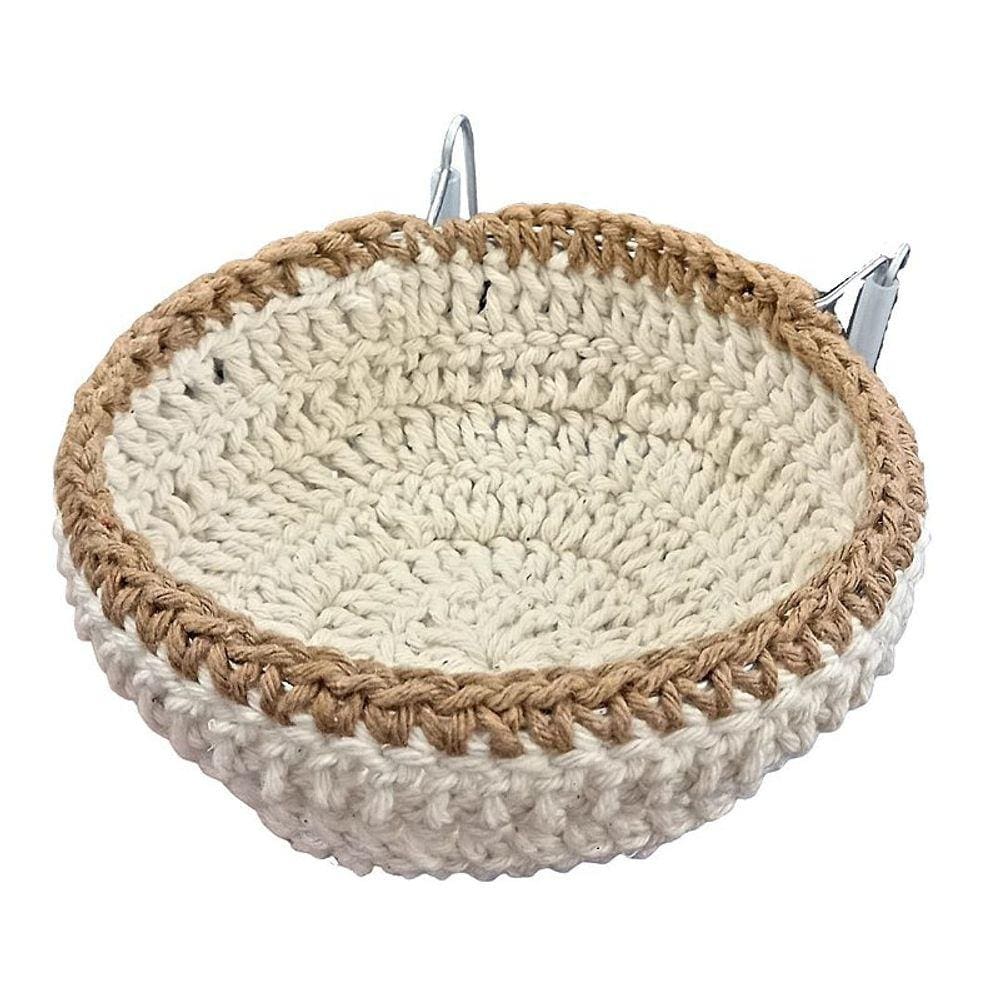 Ninho Crochê com Suporte Vertical - Canário de Porte